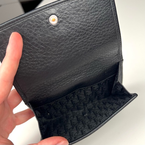 Christian Dior Compact Snap Wallet Floating Charm Logo - Picture 8 of 8